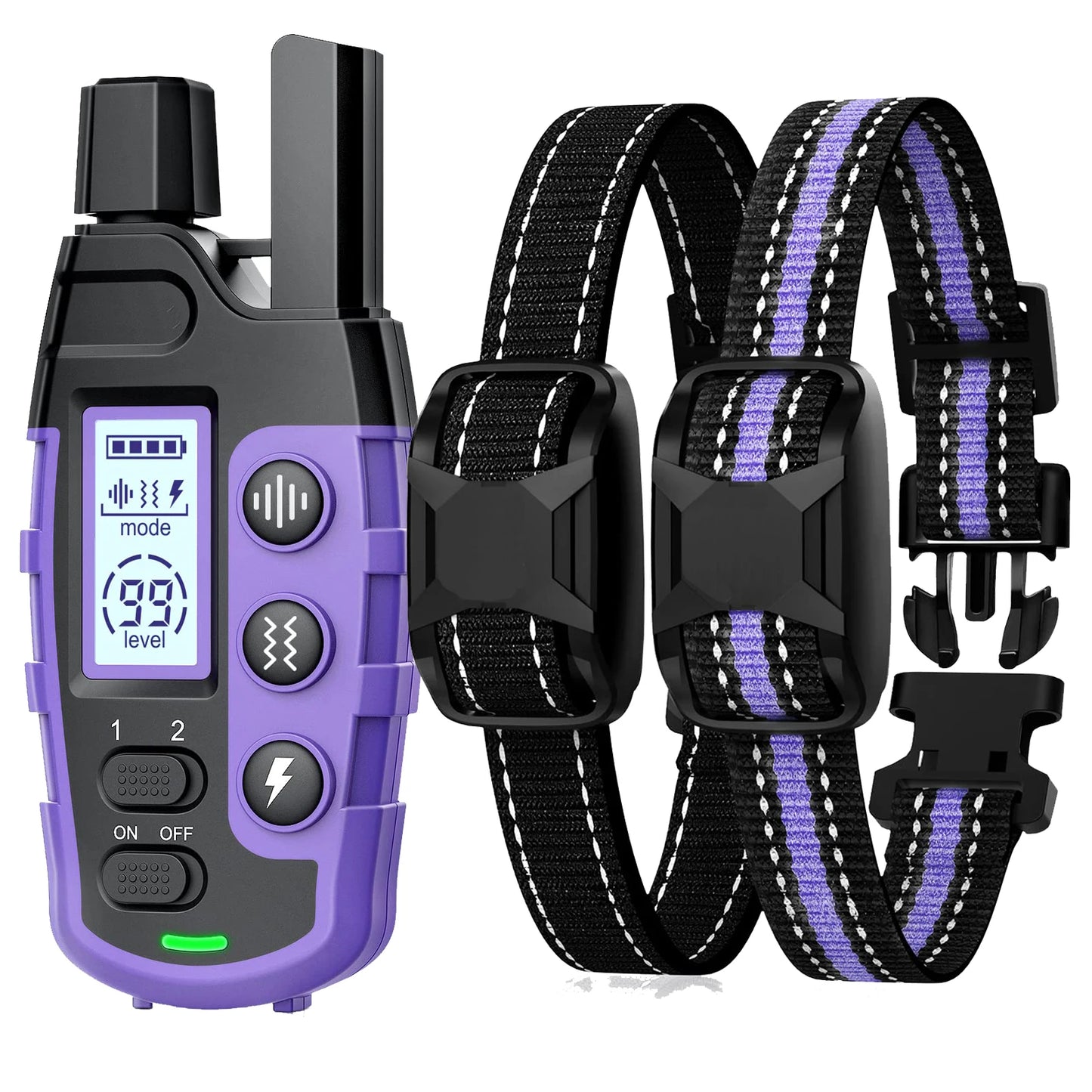 Electric Dog Training Collar Remote Control With Shock Vibration sounds