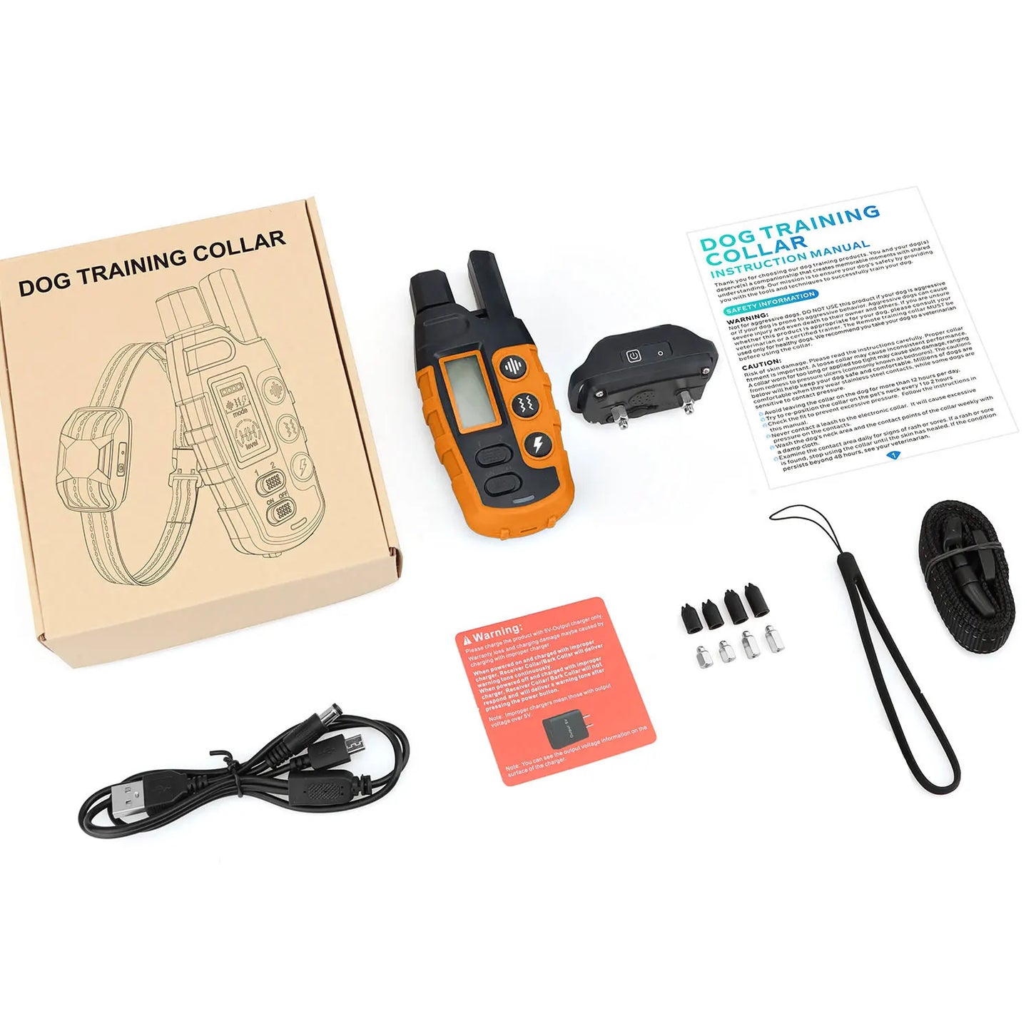 Electric Dog Training Collar Remote Control With Shock Vibration sounds